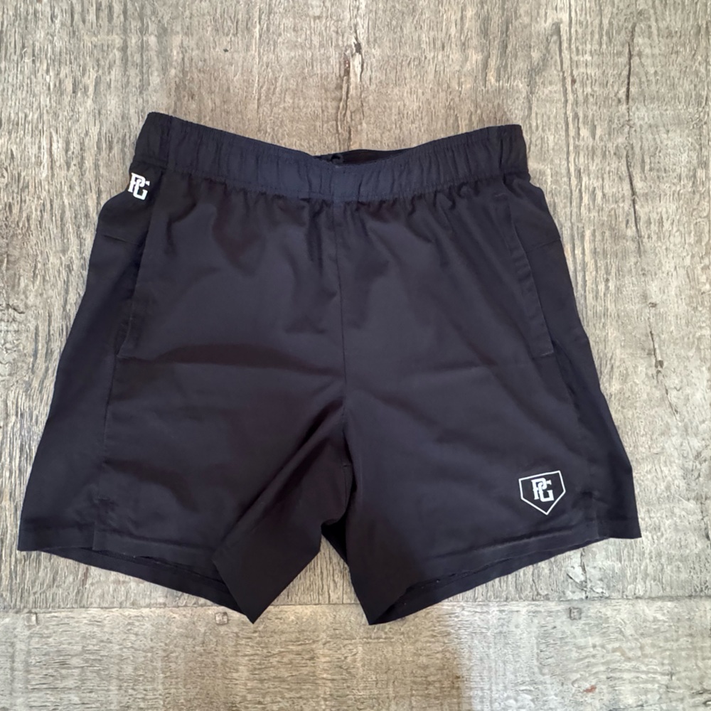 Perfect Game Youth Black Athletic Shorts - XL